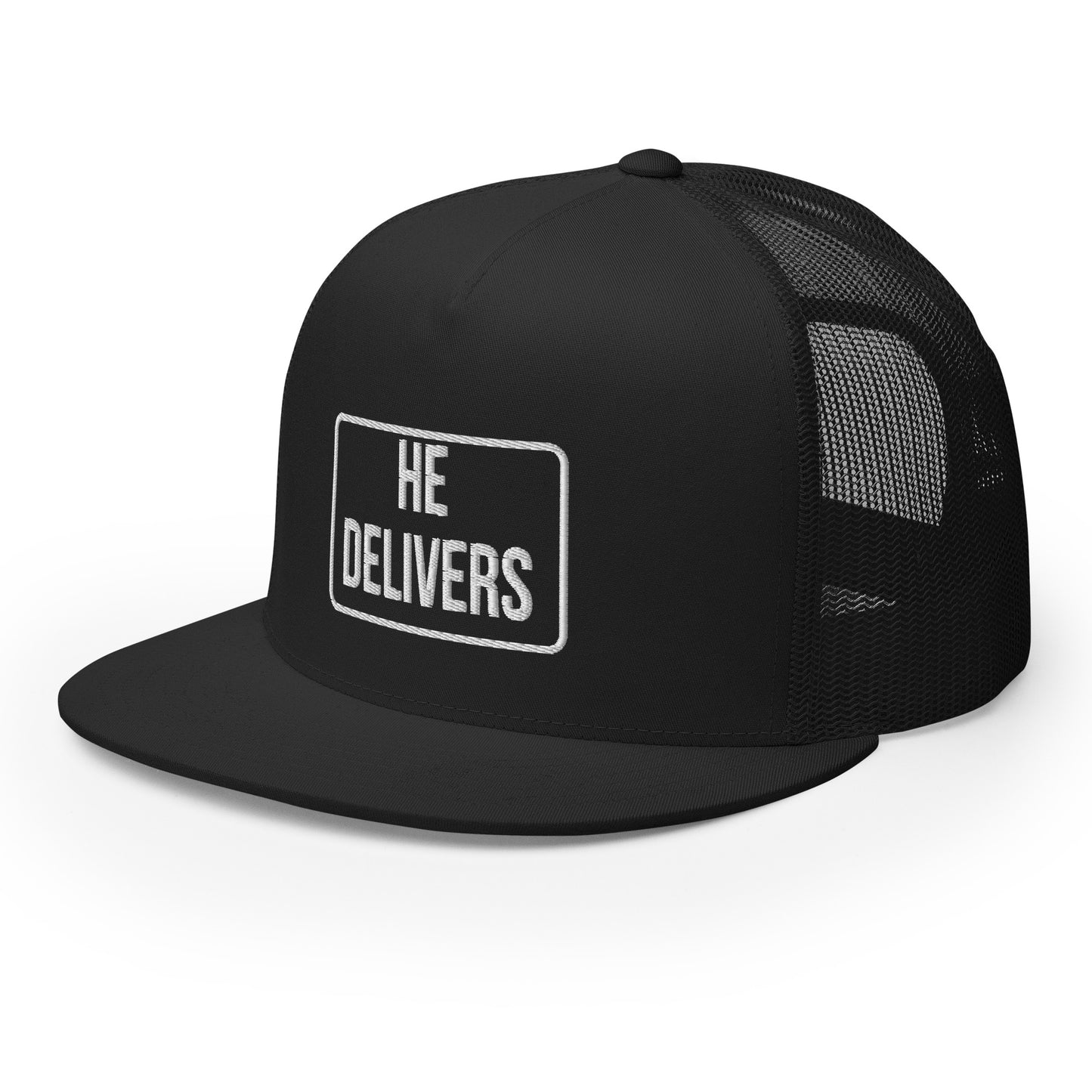 HE DELIVERS Trucker Cap