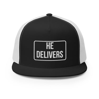 HE DELIVERS Trucker Cap