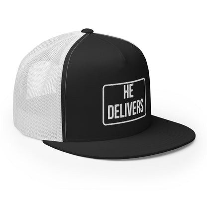 HE DELIVERS Trucker Cap