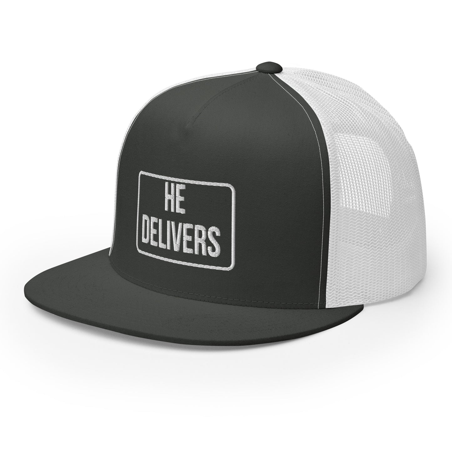 HE DELIVERS Trucker Cap