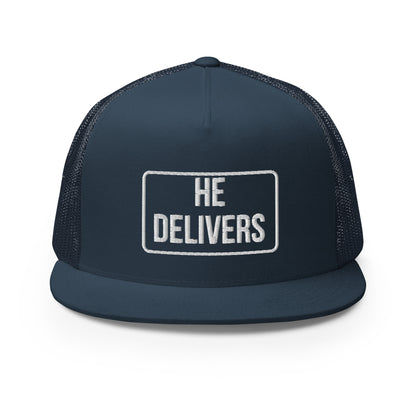 HE DELIVERS Trucker Cap