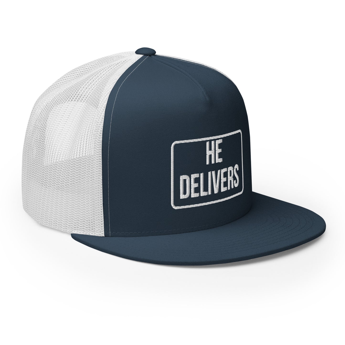 HE DELIVERS Trucker Cap