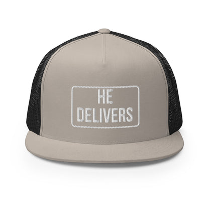 HE DELIVERS Trucker Cap