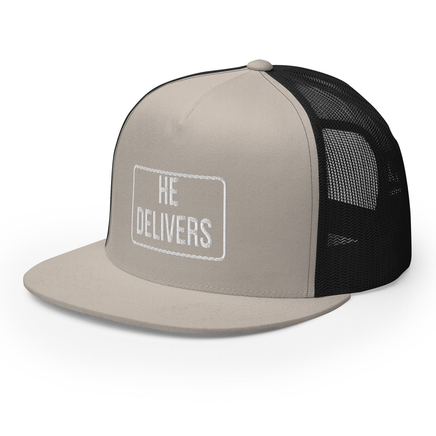 HE DELIVERS Trucker Cap