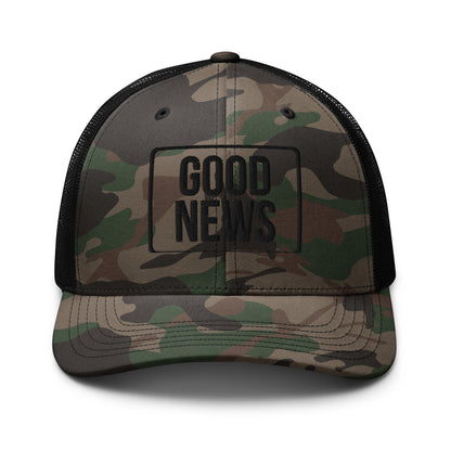 GOOD NEWS Camouflage trucker hat