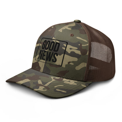 GOOD NEWS Camouflage trucker hat