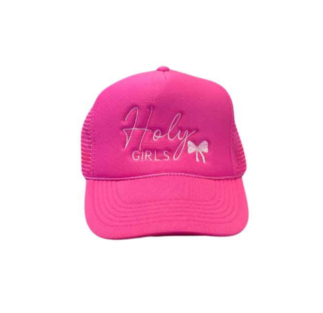 Hot Pink HOLY GIRLS Trucker