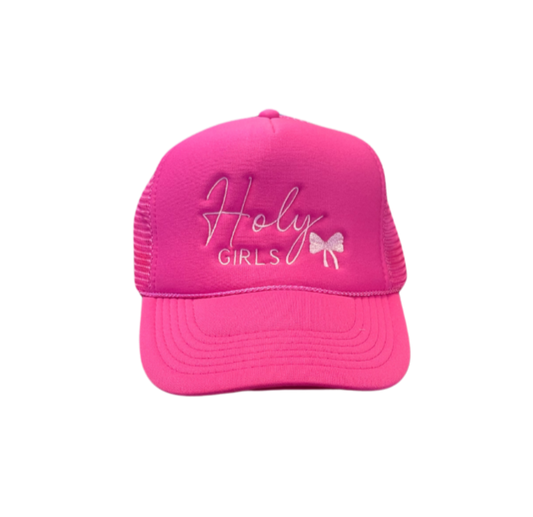 Hot Pink HOLY GIRLS Trucker