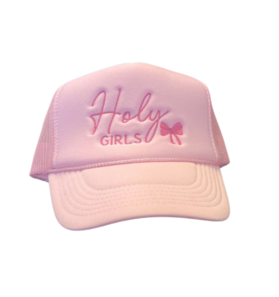 Lt Pink HOLY GIRLS Trucker