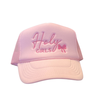 Lt Pink HOLY GIRLS Trucker