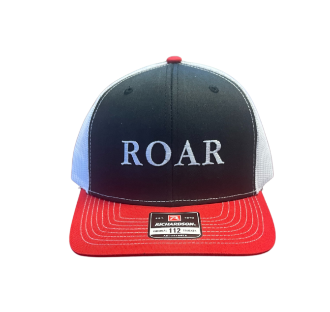 Red Blk White ROAR Trucker