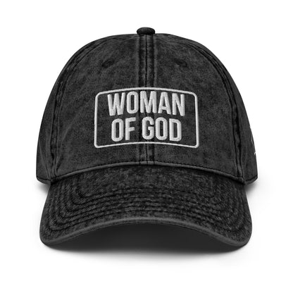 WOMAN OF GOD Vintage Cotton Twill Cap