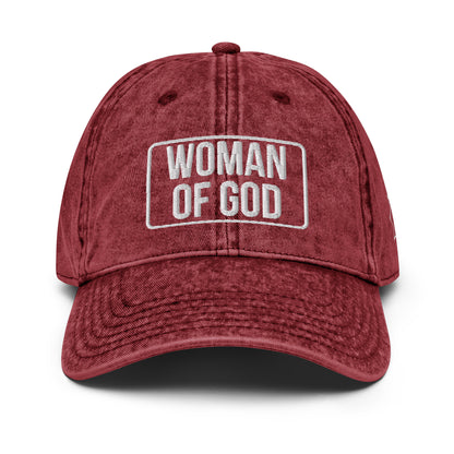 WOMAN OF GOD Vintage Cotton Twill Cap